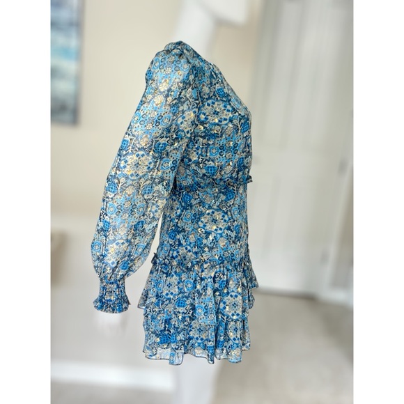 INA Cutest mini dress metallic gold detail S M L - Picture 6 of 10